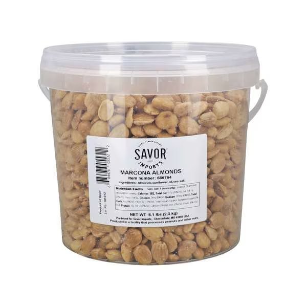 Marcona Almond Fried & Salted 5lbs, PK2, Savor Imports, Mfr#: 686764